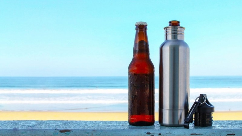 BottleKeeper on the Beach