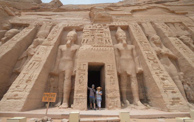 Holding the Key of Life at Egypt's Abu Simbel