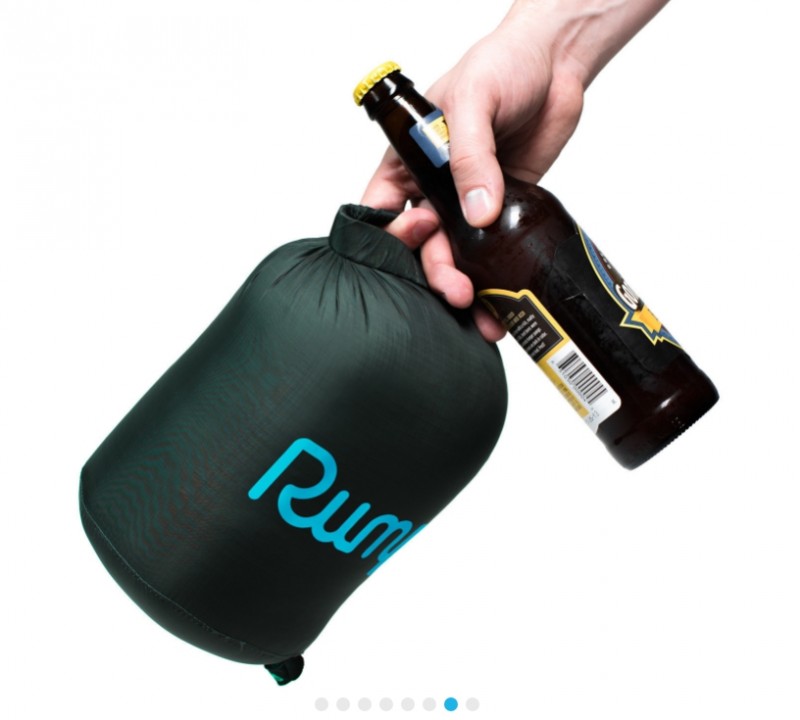 Rumpl 2-person Down Puffy Blanket (with a beer in hand)